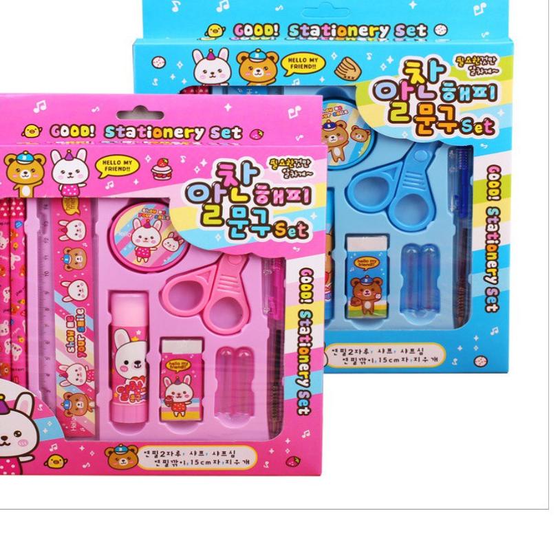 

10.10 BRANDS FESTIVAL Set alat tulis anak karakter sekolah pensil penggaris gunting ATK lucu