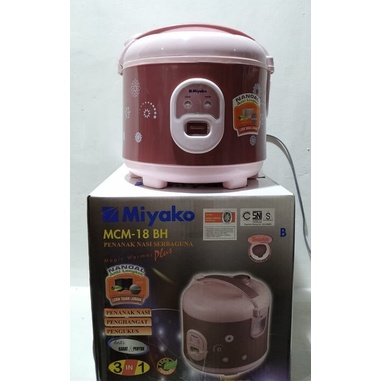 MIYAKO Magic com/Rice Cooker/Penanak Nasi MCM-18 BH Kapasitas 1.8 Liter Berlian Hitam