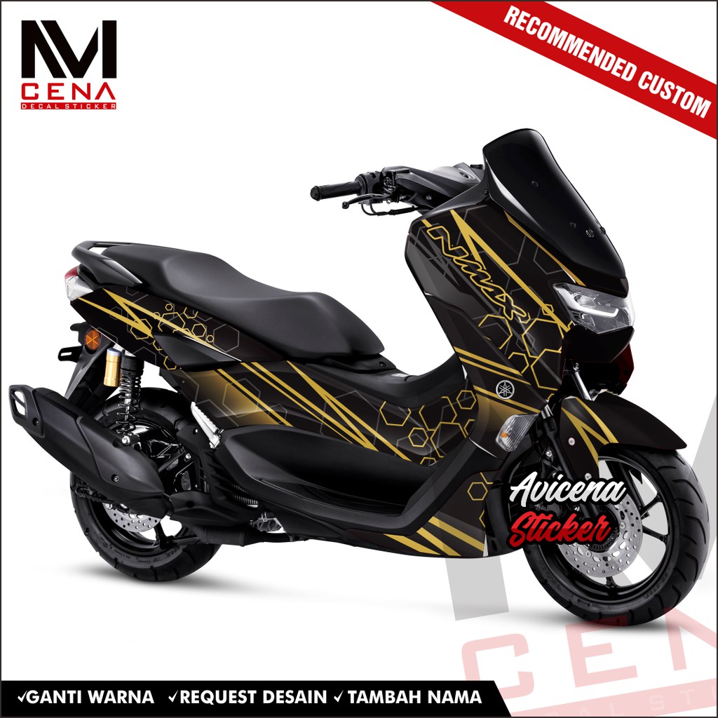 Sticker Decal Nmax New 2020 Decal Sticker Nmax New Sticker Striping Decal Nmax 2020 Full Body Simple