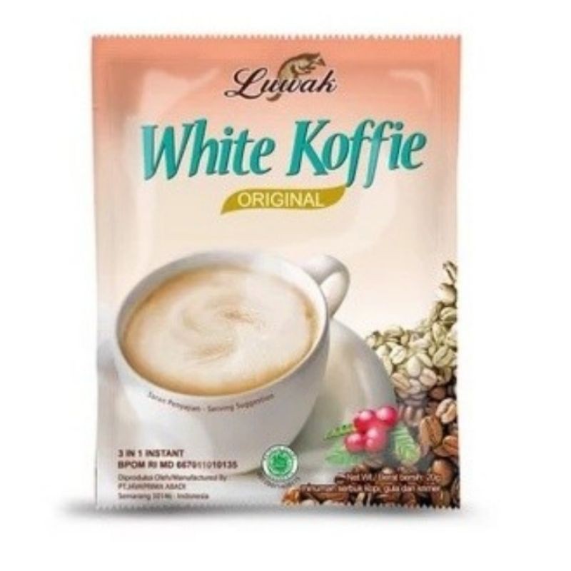 

Kopi Luak White Coffe [1 renceng =10sachet]