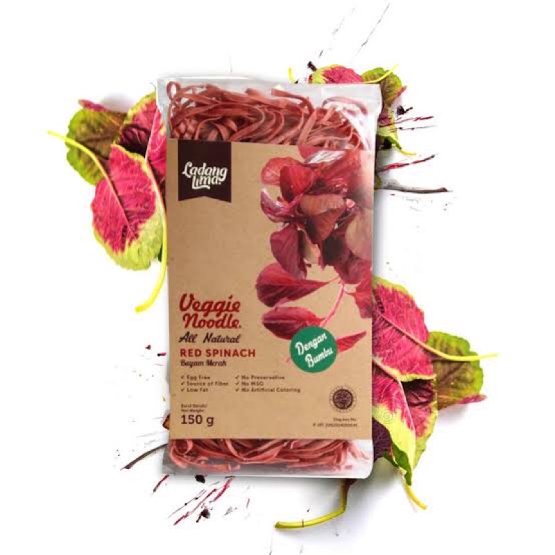 

Red spinach Noodle Ladanglima