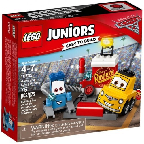 Toys LEGO Juniors Cars Guido and Luigi's Pit Stop 10732