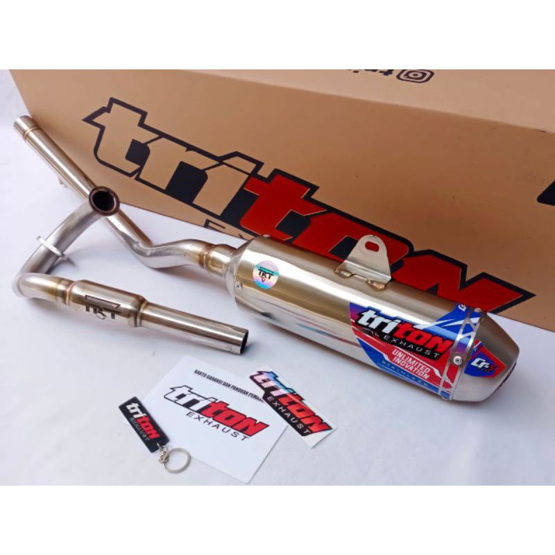 Knalpot CRF150 L ,KLX150, WR155 Triton
Exhaust type CR-5 Original Kualitas Premium


