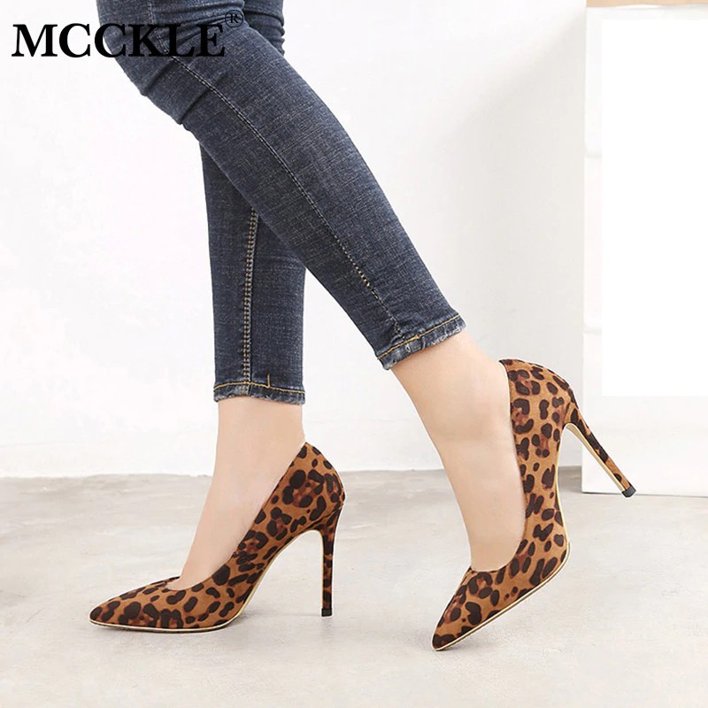 cheap leopard heels