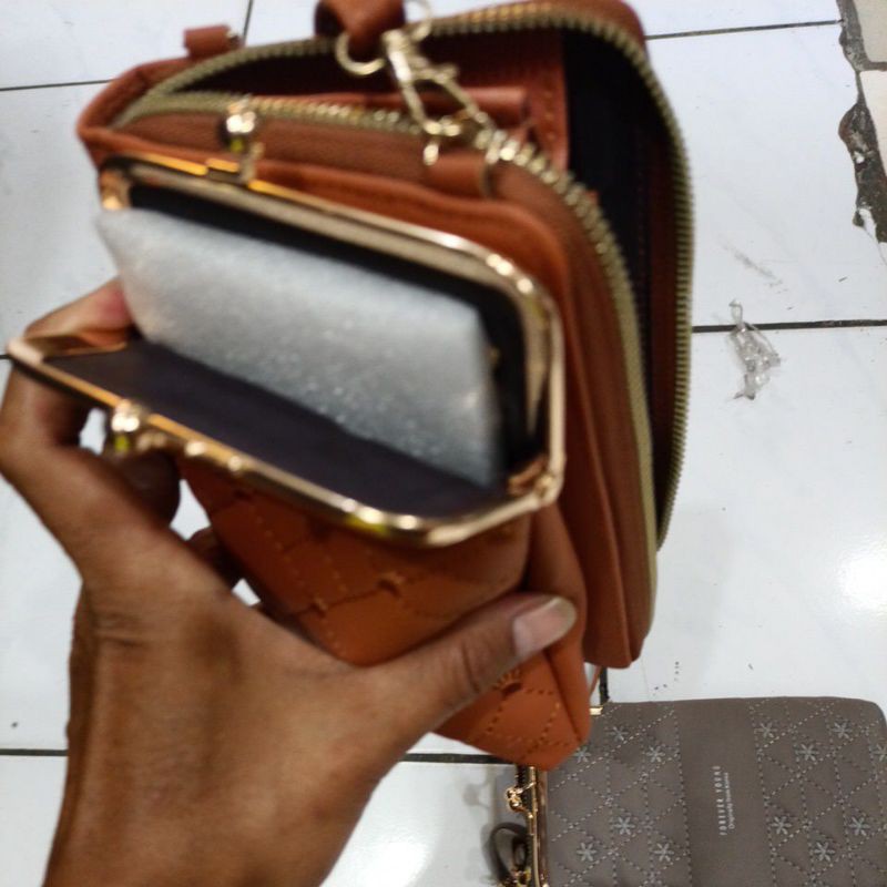 tas selempang hp cewek behel  impor tas selempang mini hp