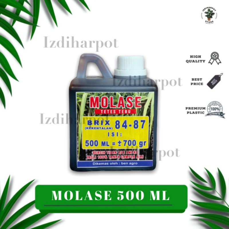 MOLASE TETES TEBU PREMIUM MURNI ASLI TANPA CAMPURAN KEMASAN 500ML - MOLASE 500 ML