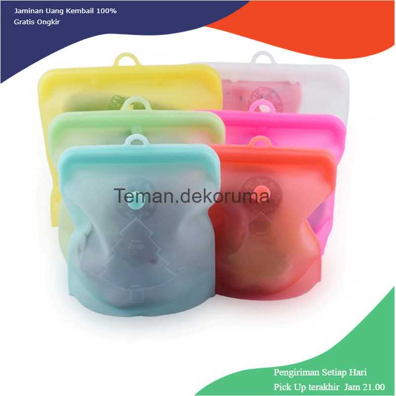 TD-AI04 PULISI Kantong Plastik Makanan Silicone Food Bag Reuseable - PB-S003