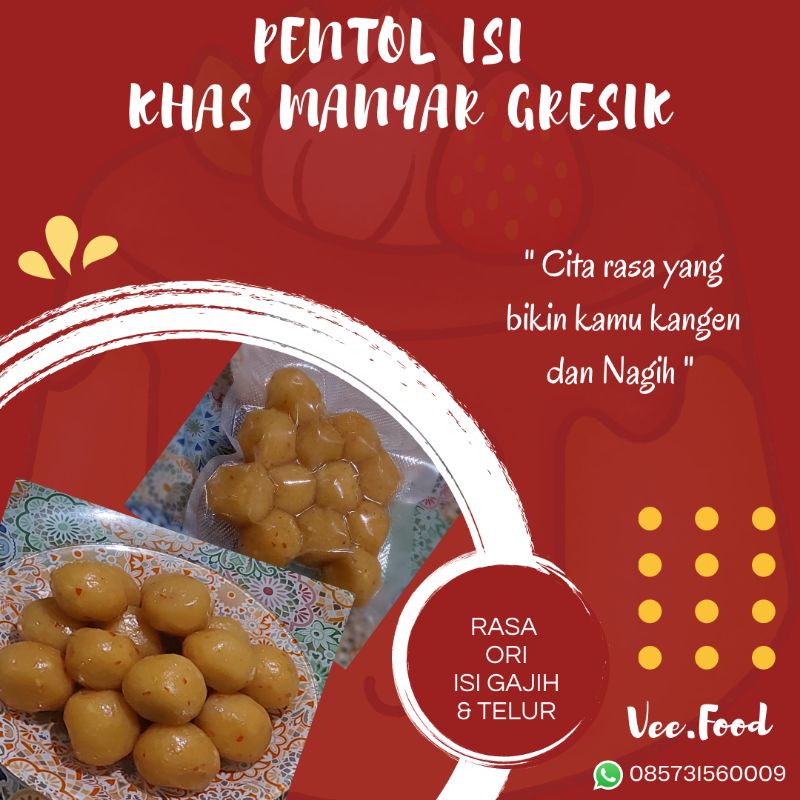 

Aci atau pentol orange / Isi Khas Manyar Gresik