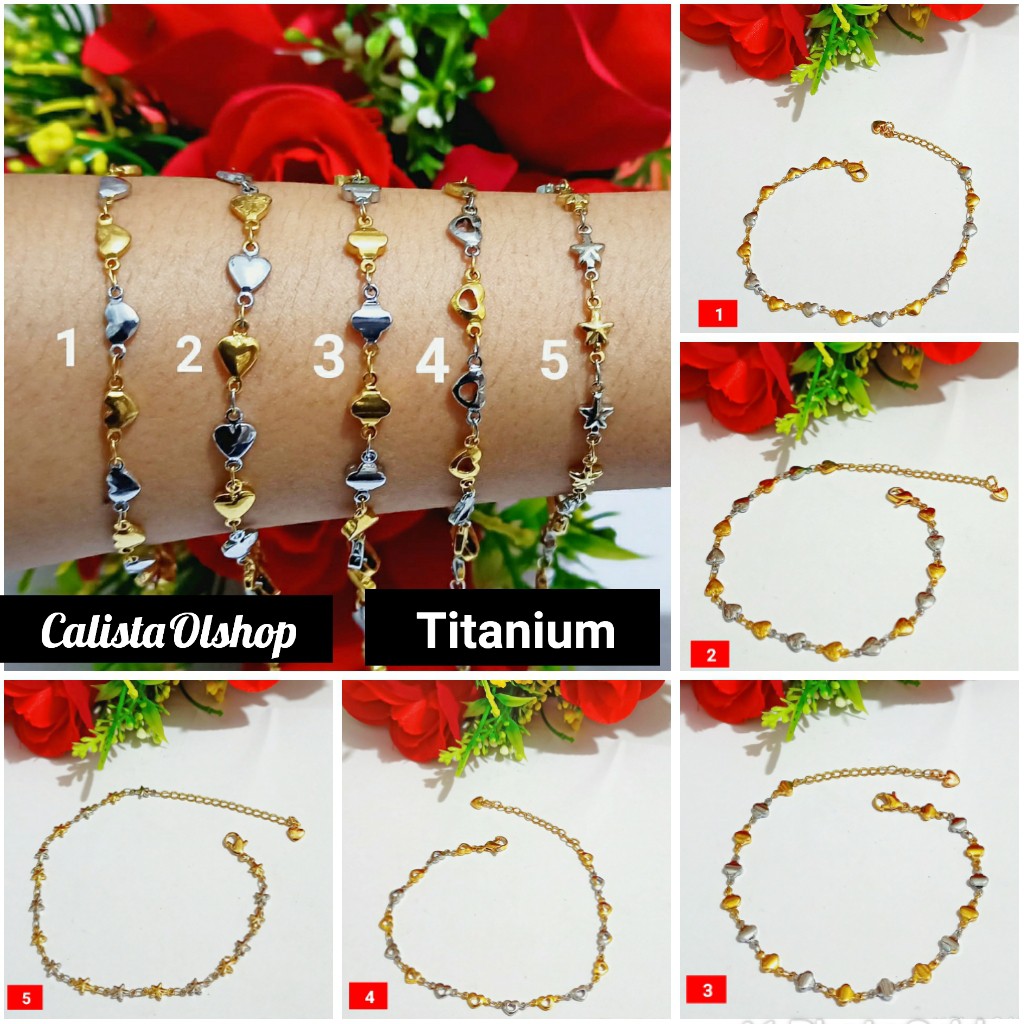 Gelang Rantai Dewasa Titanium Anti Karat (COD)