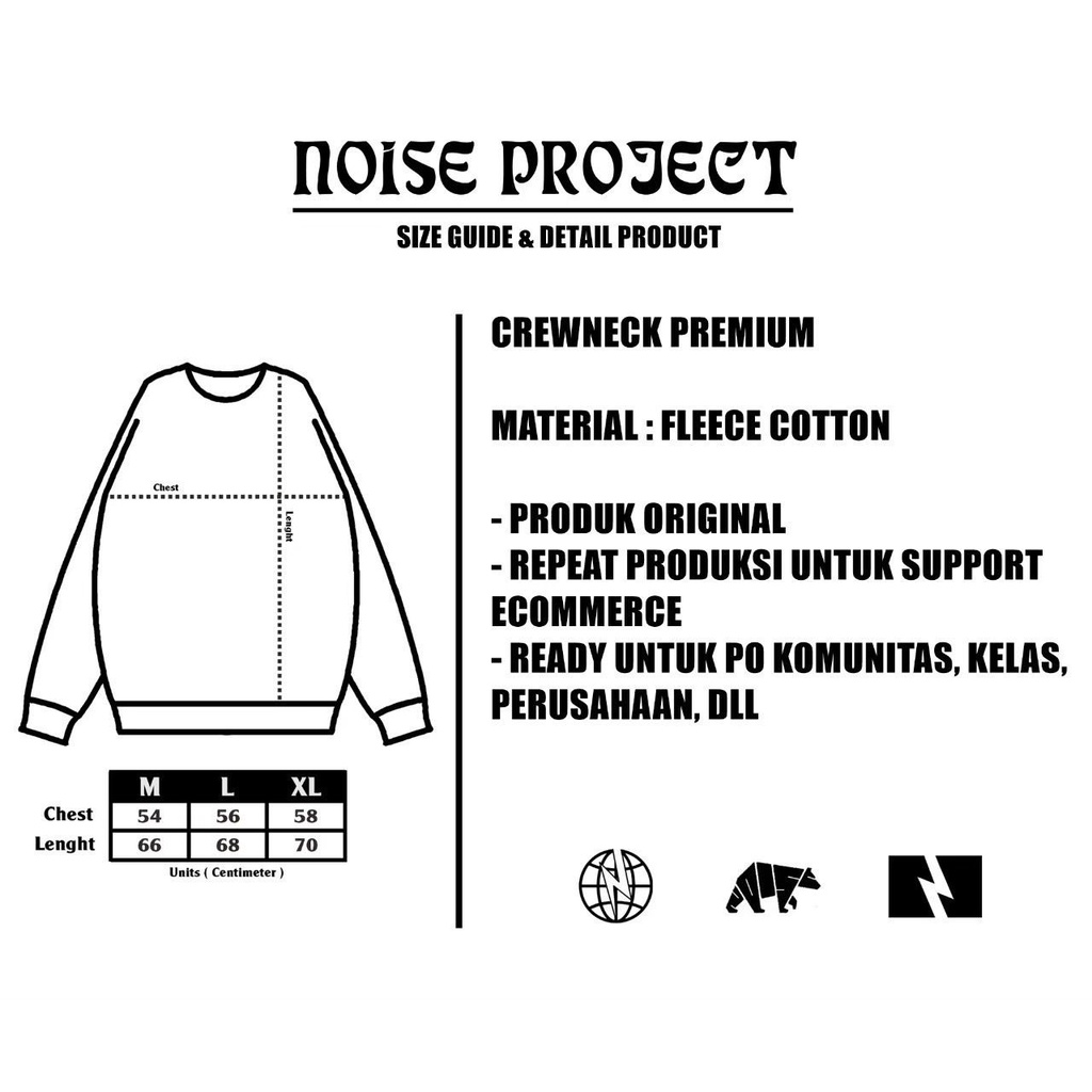 SWEATER CREWNECK NOISE PROJECT ORIGINAL