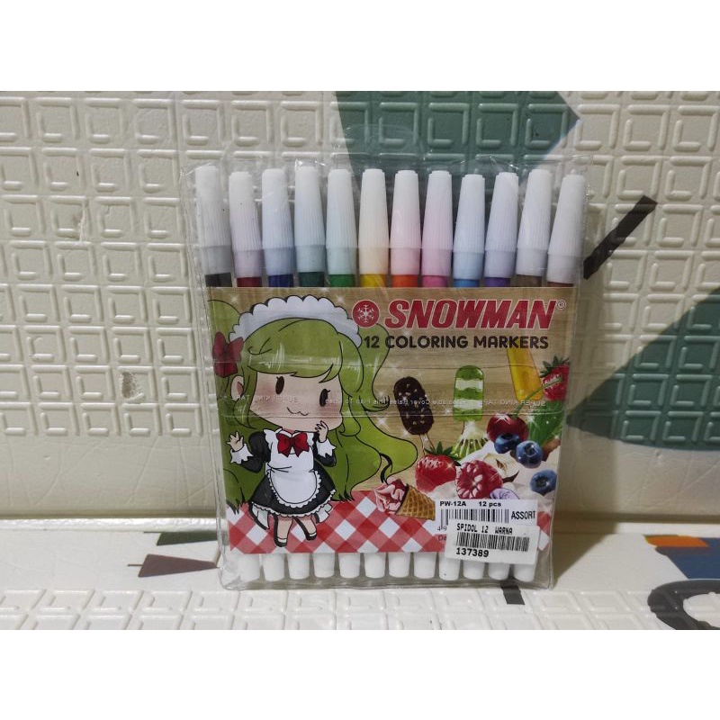 

spidol snowman 12 spidol warna anak