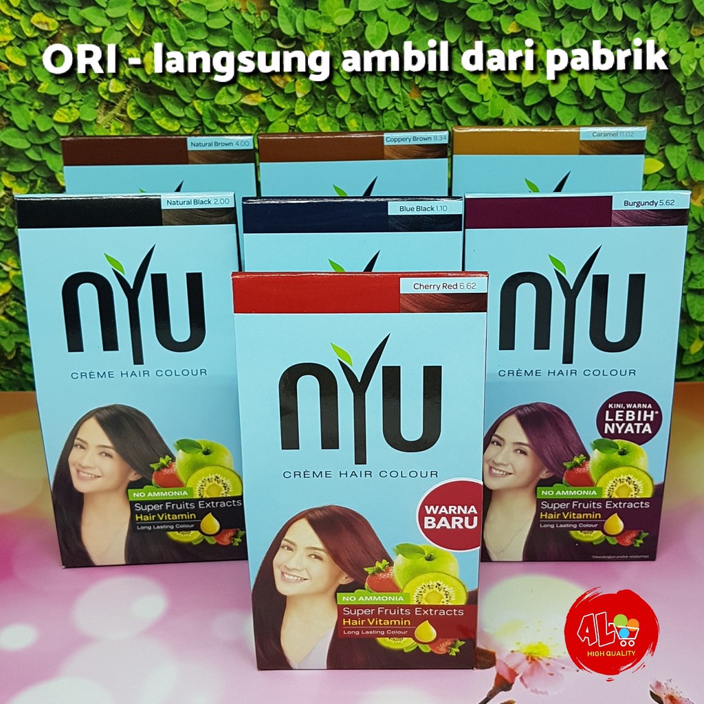 Pewarna Cat  Rambut  NYU  Creme Hair Colour ada 7 warna  