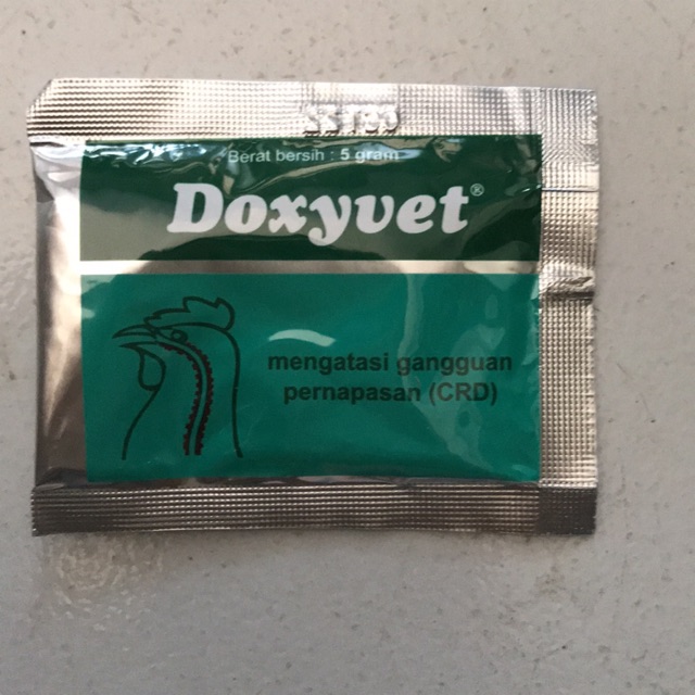Doxyvet 5 gram - Obat ngorok pilek ayam/Obat CRD Ayam