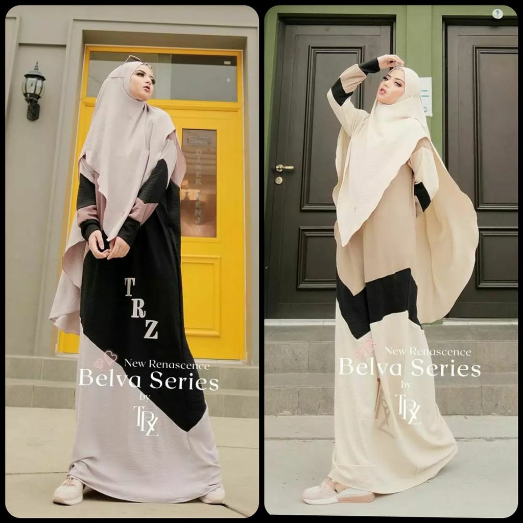 [TRZ] GAMIS SYARI / DRESS SET MEWAH ORIGINAL " BELVA" By Trz