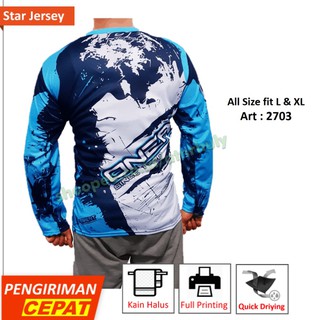  Kaos  Jersey Sepeda  mtb  Trail ONEAL BIRU  Terbaru Baju Jersy 