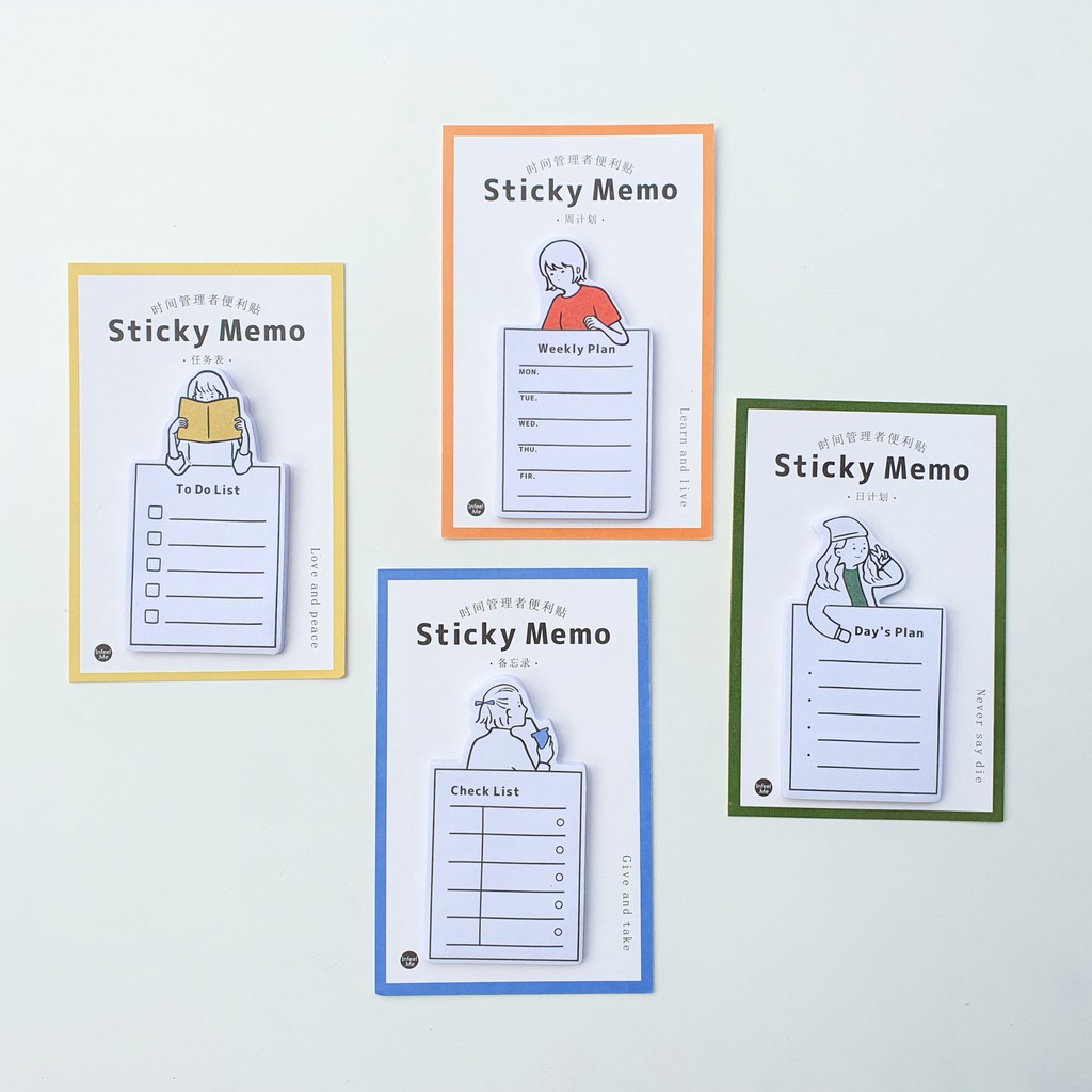 

Sticky Notes Planner Simple / Memo Pad To Do List Aesthetic