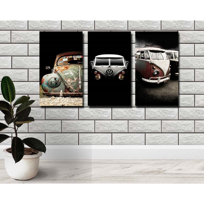 Hiasan Dinding Poster CAR mobil gambar kafe foto cantik bagus laminasi mengkilap vintage pajangan dekorasi rumah cafe cantik pigura