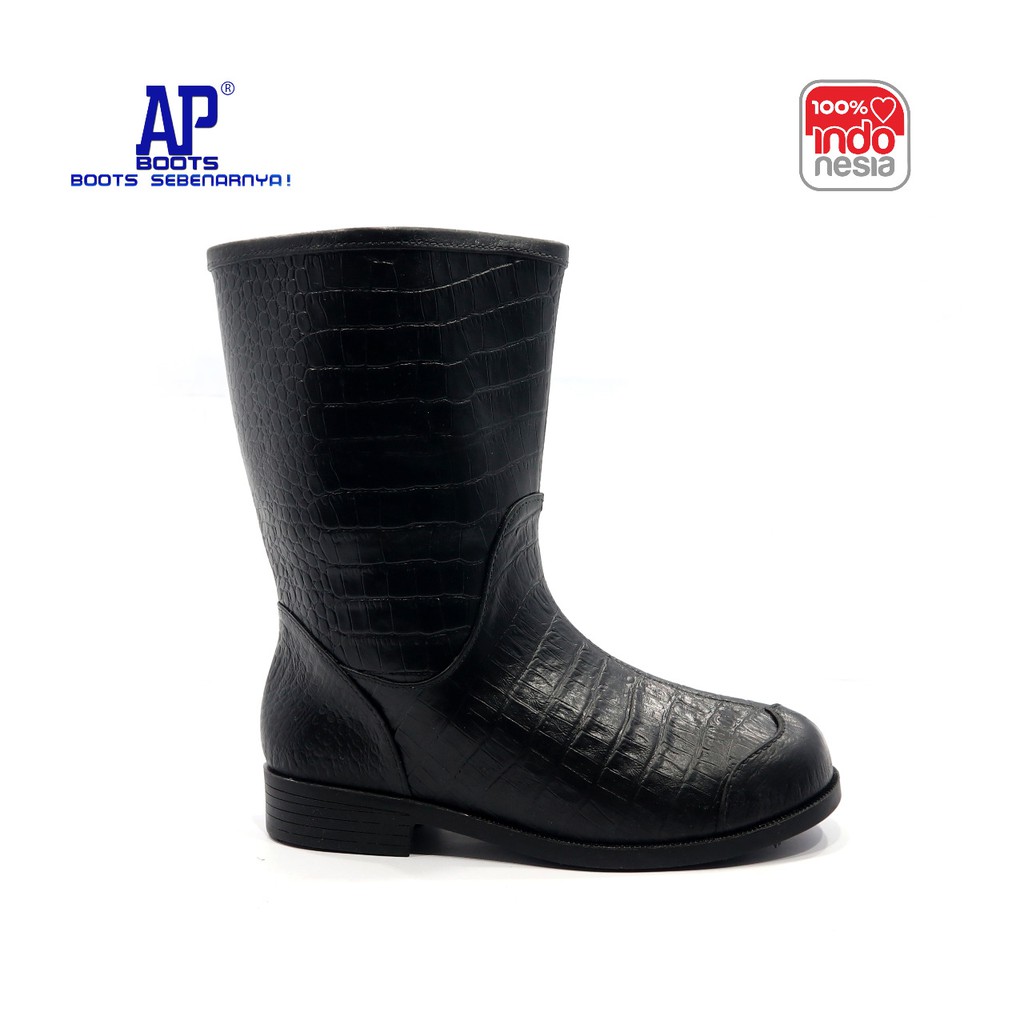 AP BLACK 5 24-27 - SEPATU BOOT SAFETY KARET -  AP BOOTS