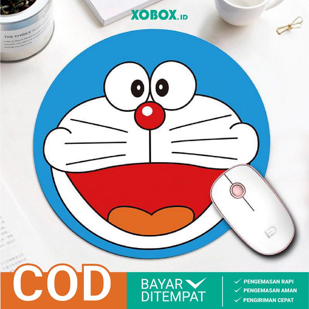 Mousepad Karakter Lucu Mouse Pad Laptop/Komputer Bulat Anti Slip AK006 - XOBOX