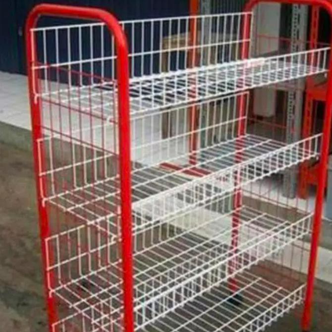 Jual Rak Serbaguna Jumbo Rak Besi Display Snack 4 Susun Master (Instant ...