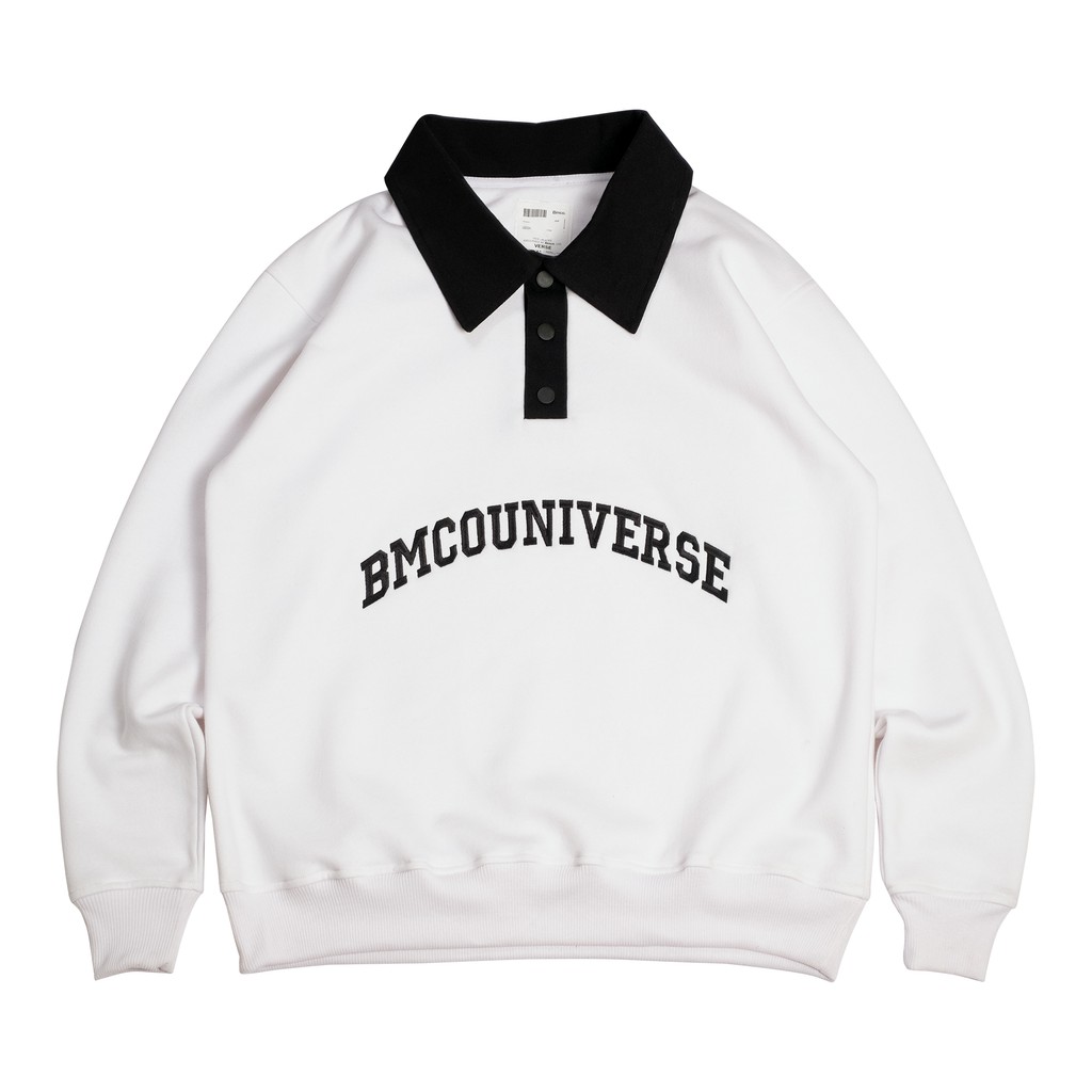 BMCO | RUGBY | SHIRT HOODIE | CURVED WHITE