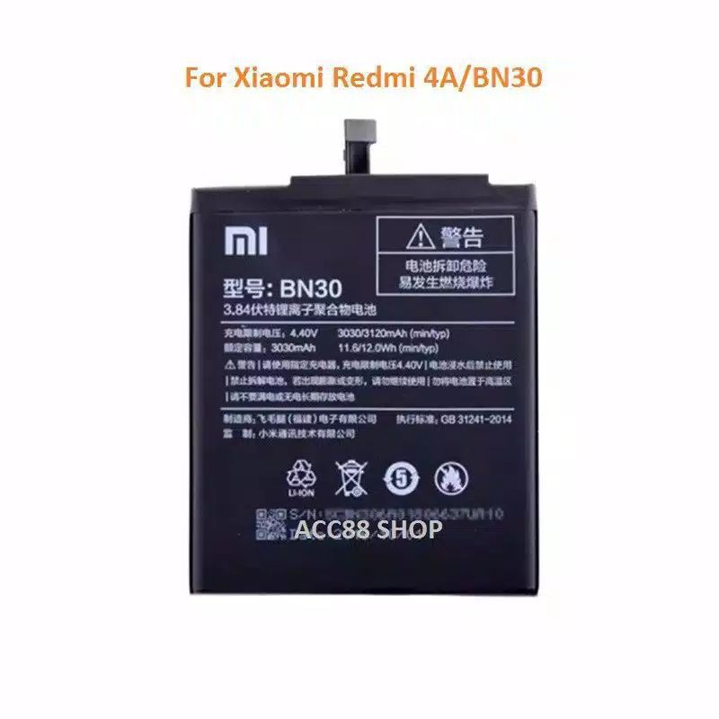 Batre Xiaomi Redmi 4a Bn30 Baterai Original redmi 4a