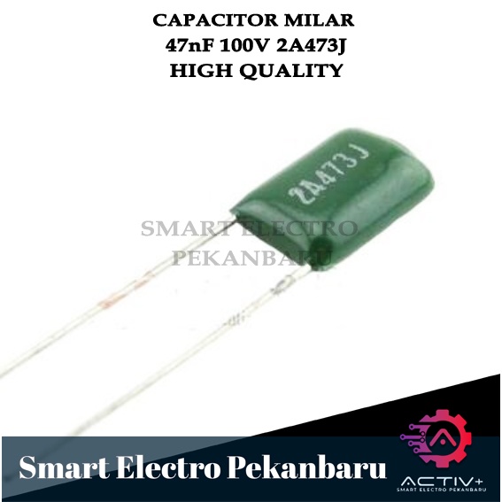 ORIGINAL 47nF 100V 2A473J KAPASITOR MILAR 473J 2A KAPASITOR KERAMIK 473 100V 47 nF 2A 473J 2A473J 47