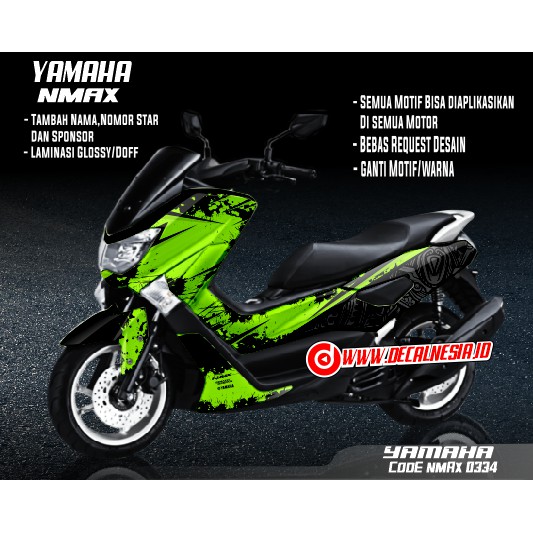 Yamaha Decal Stiker Nmax Variasi Aksesoris Sticker Decal Nmax 2017 2020 Full Body