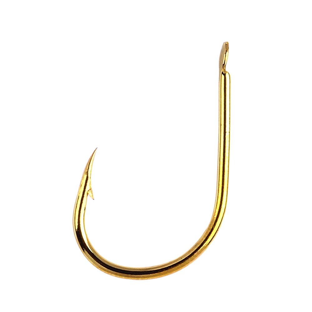 Hengjia 100PCS / 500PCS Kail Pancing Bahan Baja Karbon Tinggi 3#-12# Aksesoris Kepala Jig Bulat Flat Dengan Barbed Untuk Memancing Ikan Kerapu