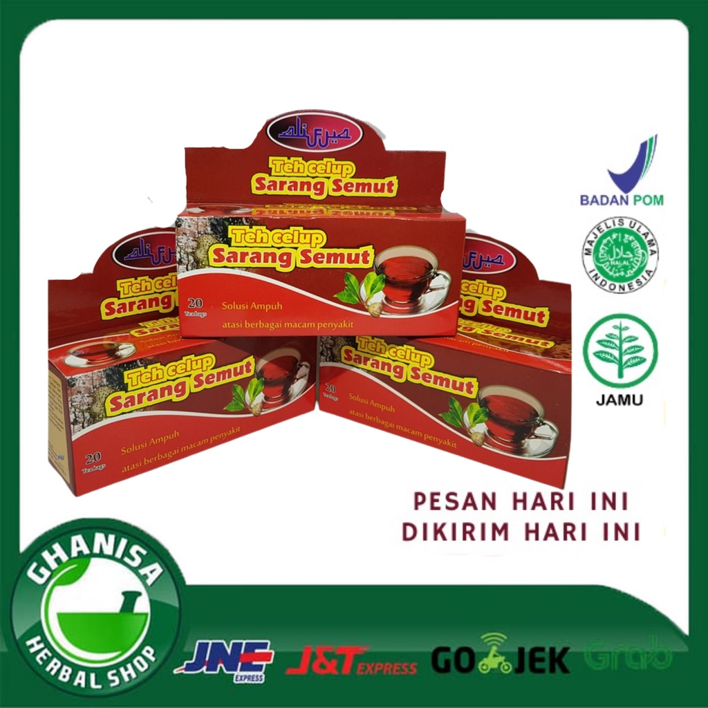 

TEH CELUP SARANG SEMUT ALIFIA ISI 20 SACHET ASLI | TEH CELUP HERBAL SARANG SEMUT| HERBAL ANTI KANKER