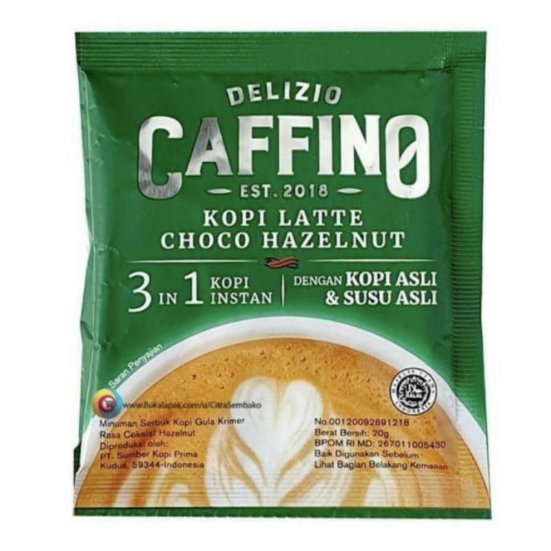 

Caffino Kopi Latte Choco Hazelnut 20 gram