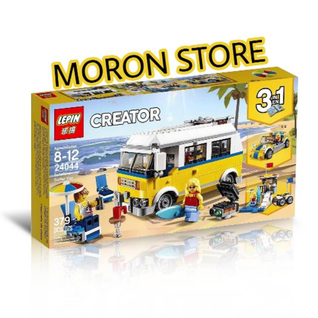 Lepin 24044 Creator Sunshine Surfer Van 3 in 1 Bricks