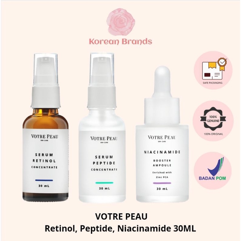 Votre Peau - Retinol Peptide Polypeptide Niacinamide Ampoule Booster Serum 30ml