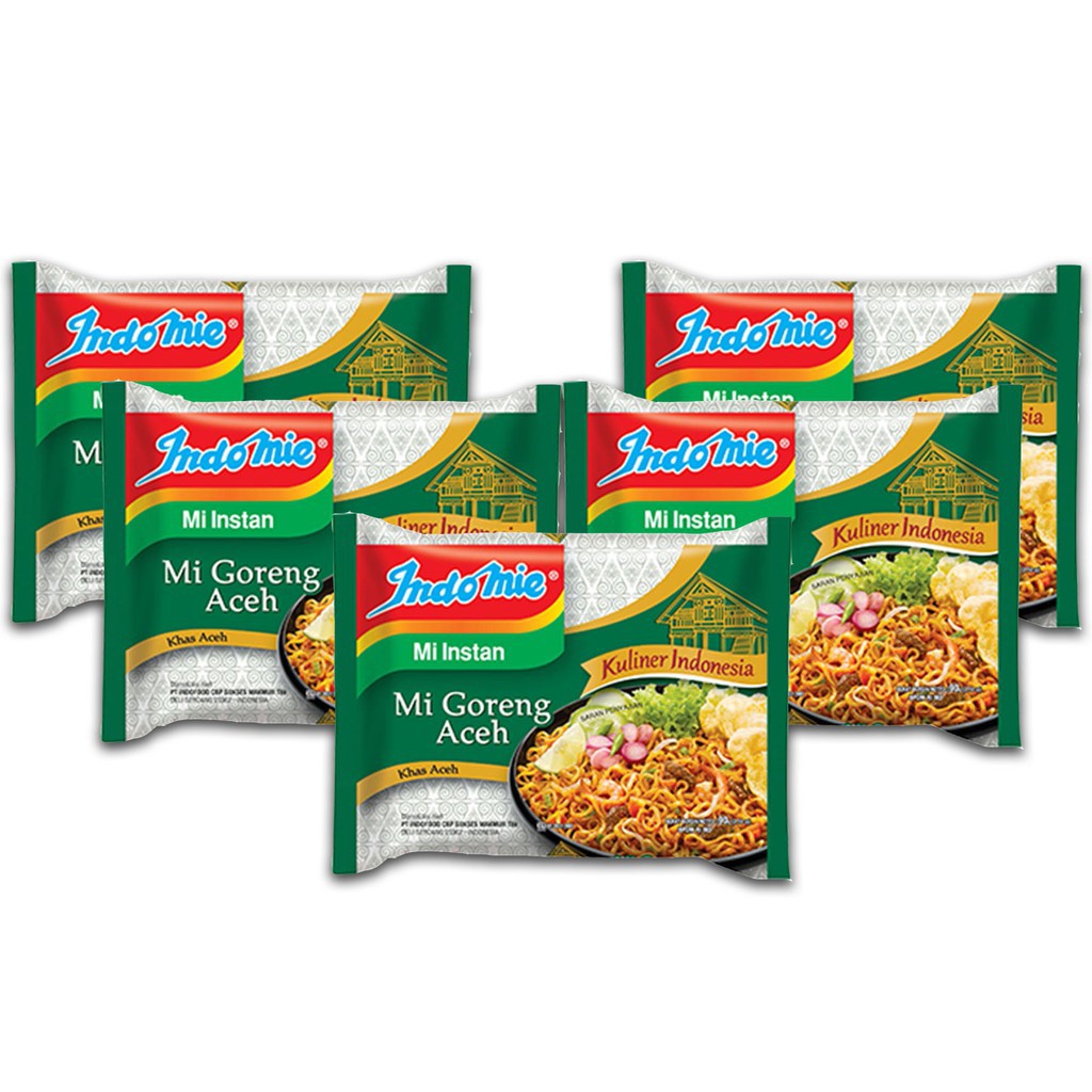 

Indomie Mie Goreng Aceh Mie Instan [90 gr x 5 pcs]
