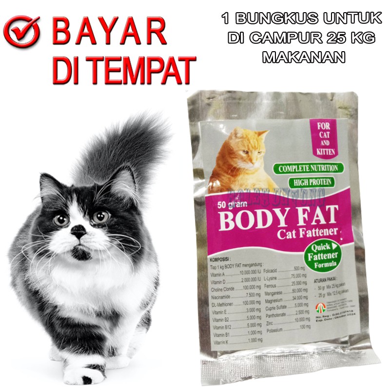 BODY FAT CAT VITAMIN PENGGEMUK KUCING OBAT GEMUK KITTEN