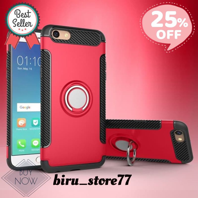 Case ULTIMATE CARBON RING Kickstand Oppo F3