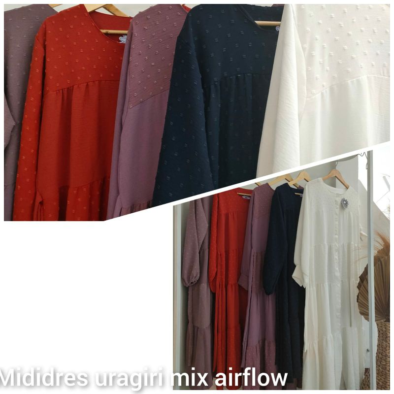 MIDI DRESS NAGITA CRINGKEL URAGIRI IMPORT//GAMIS RUBIAH IMPOR JUMBO MODEL TERBARU 2022// DRESS MUSLI