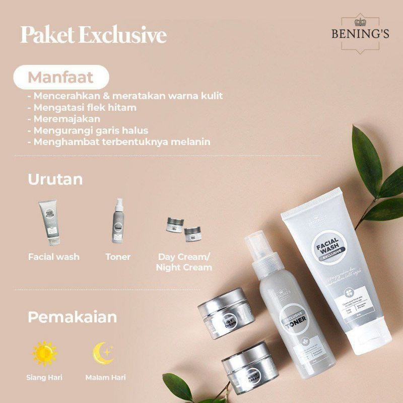 Paket Exclusive Bening's Skincare by dr Oky Pratama