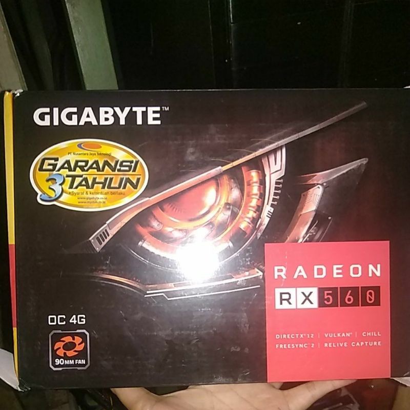 vga card gigabyte rx560 4gb ddr5 128bit bukan rx 570/rx 580 8gb
