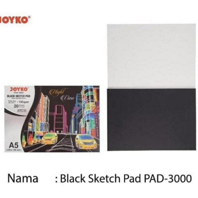 

Limited Joyko Black Sketch Pad A5 Hemat