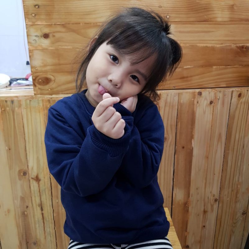 SWEATER ANAK PREMIUM POLOS WARNA GROSIR 1 - 7TH REAL PICTURE