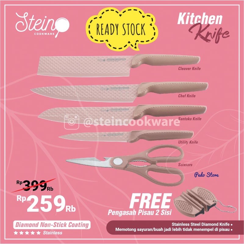 Stein cookware pisau
