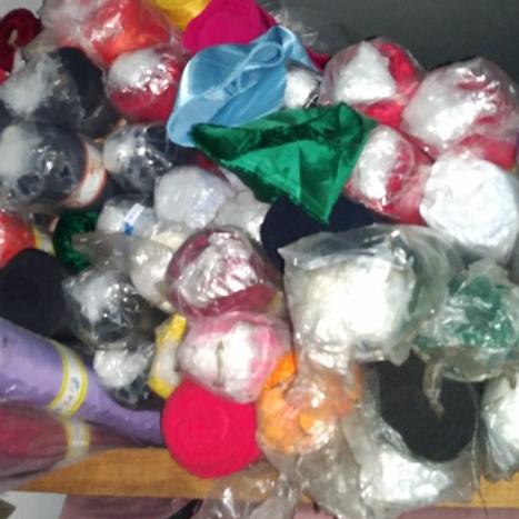 kain satin mengkilap tebal per meter