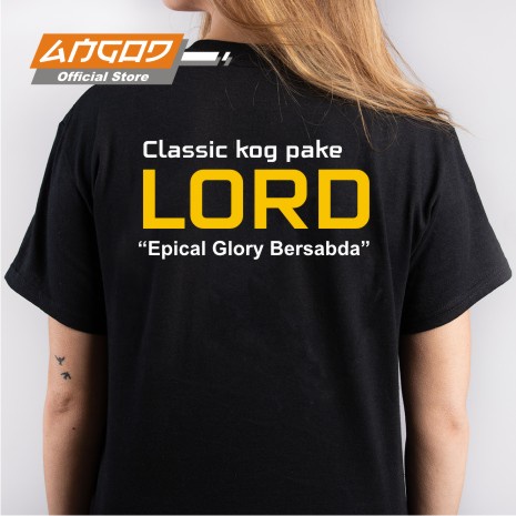 KAOS DISTRO MOBILE LEGENDS / TSHIRT GAMING KATA KATA ML / KLASIK KOK LORD / ANGOD OFFICIAL STORE