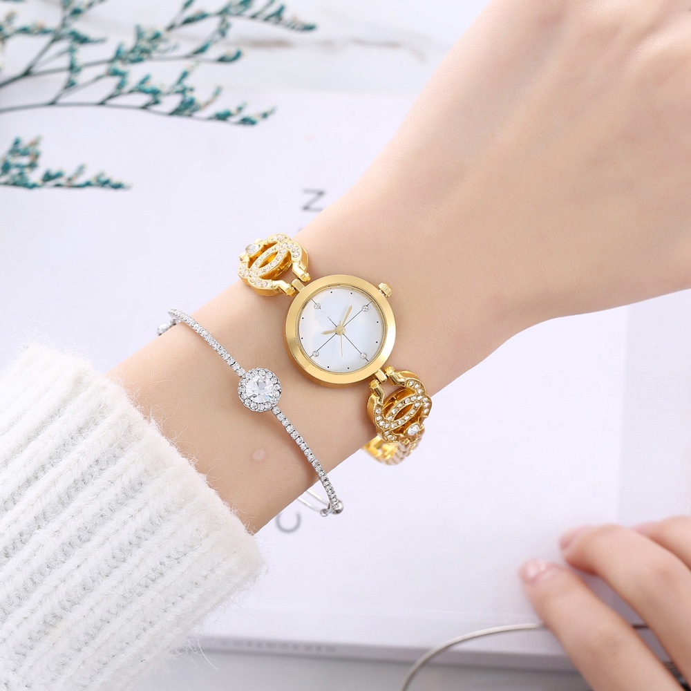COD Jam Tangan Wanita Magnet Tali Rantai Magnet  Murah Grosir Arloji Import Premium Jam Tangan Murah W201