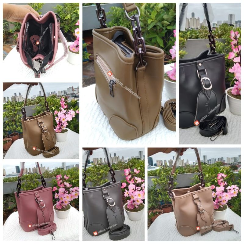 Tas wanita dua ruang mini ukuran 17x19cm