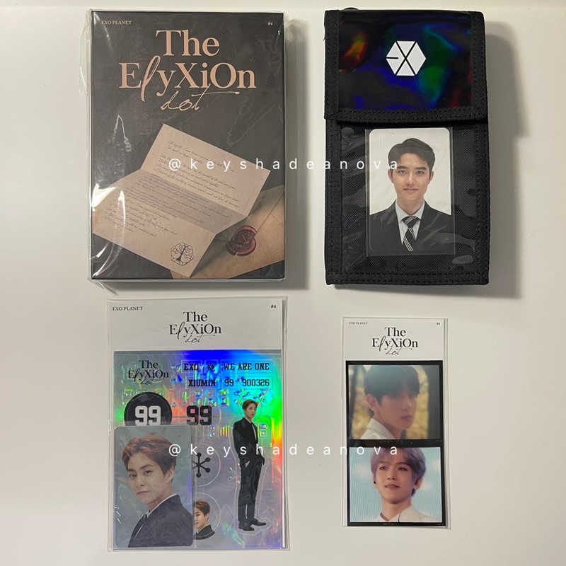 EXO Elyxion Dot MD MERCHANDISE TICKET HOLDER TIHOL D.O DVD ELYXION IN SEOUL DO KYUNGSOO DECO STICKER