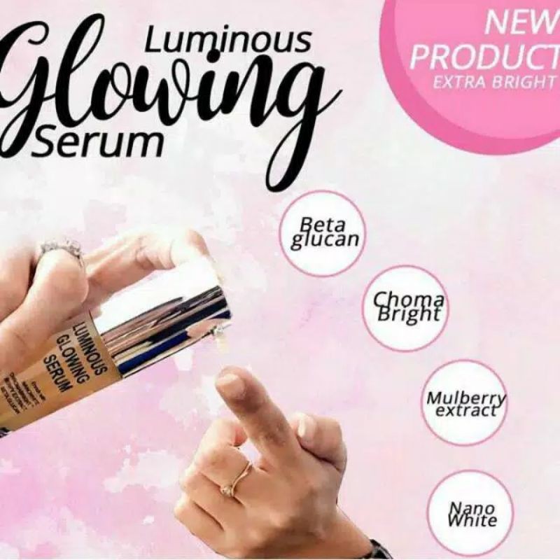 Serum Luminious MS Glow Original mencerahkan wajah menyamarkan noda