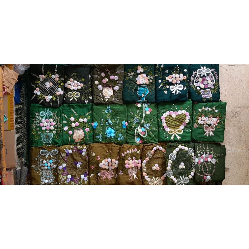 mukena linen tile terusan rayon super mukenah adem