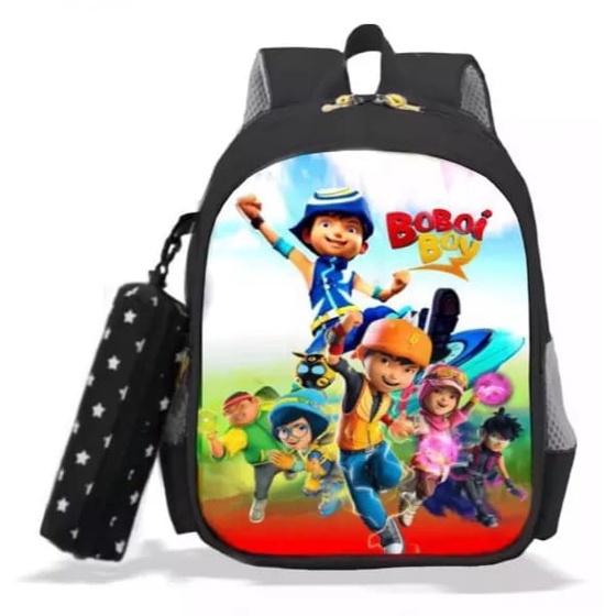 GGS TERMURAH Tas Ransel Sekolah SD Anak Laki - Laki Motif BOBOIBOY 2IN1